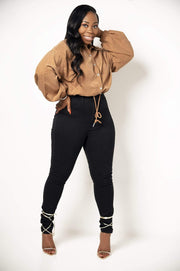 Coats & Jackets Falyn | Drawstring Crop Jacket