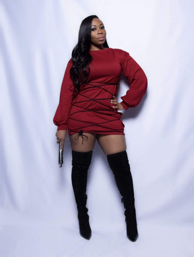Dress Ruby | Corset Laced Mini Dress