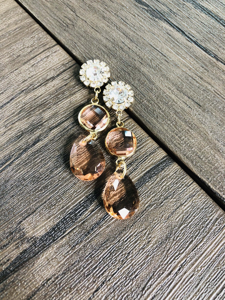 Earrings Rose | Gem Drop Earrings