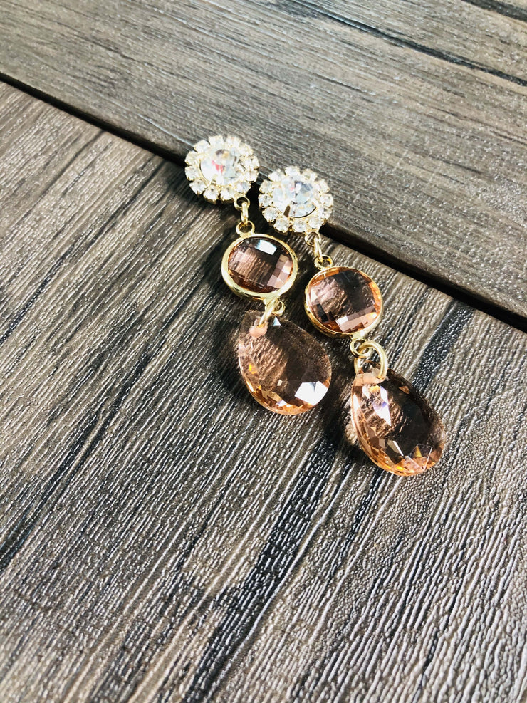 Earrings Rose | Gem Drop Earrings