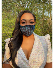 Mask Queen Sapphire | Contoured Mini Studded Face Mask