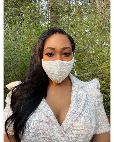 Mask The Fiancee' | Embellished Beaded Face Mask