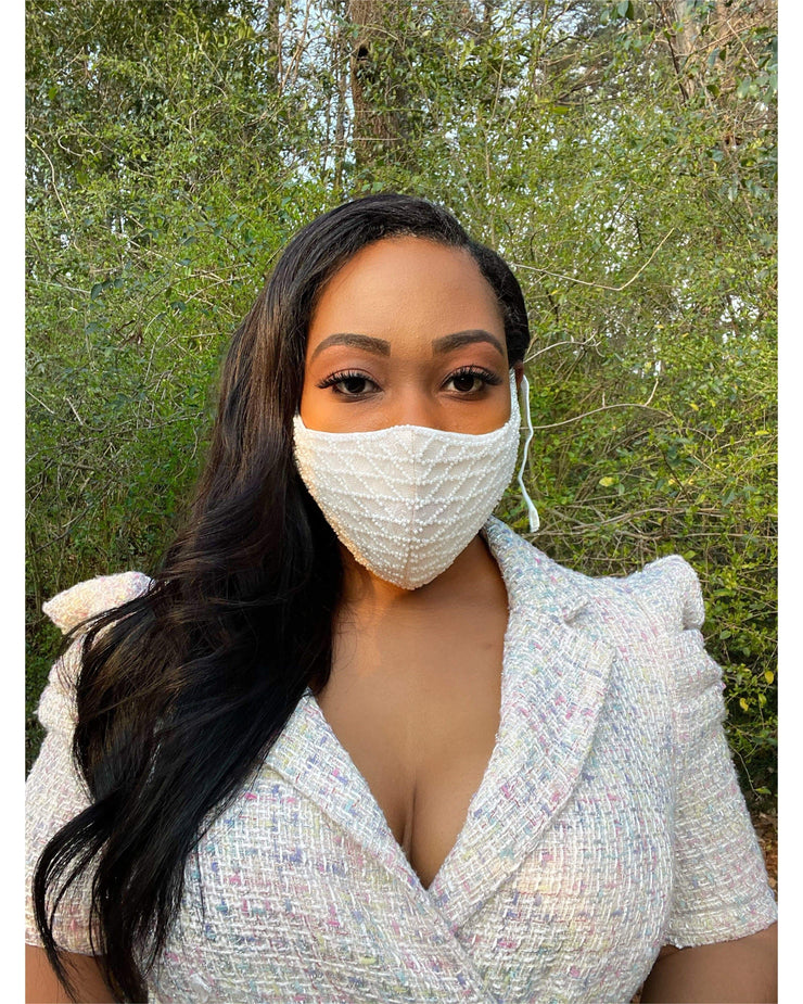 Mask The Fiancee' | Embellished Beaded Face Mask