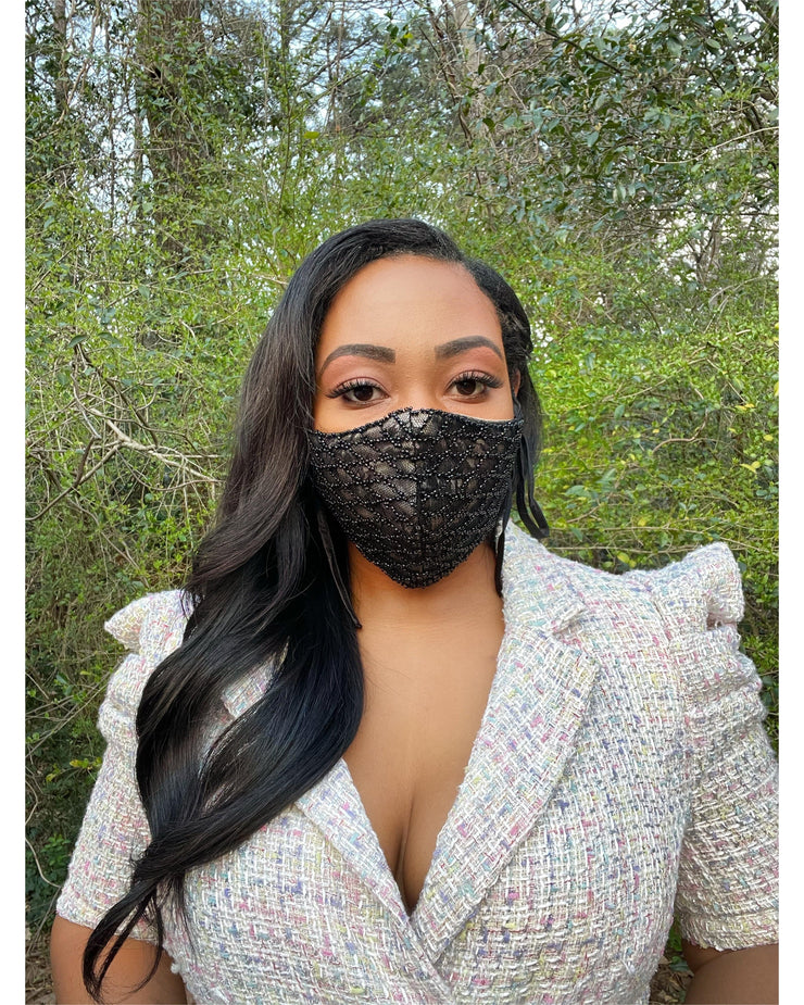 Mask The Madam | Embellished Beaded Face Mask