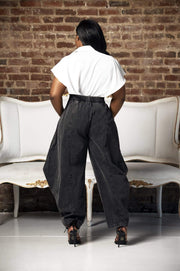 Pants Fly Girl | Wideleg Drawstring Denim